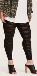 Torrid Size 3 Bandage Mesh Inset Leggings